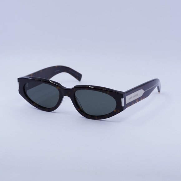 🕶️ New Saint Laurent SL618 002 Sunglasses - Dark Havana Frame, Grey Lenses